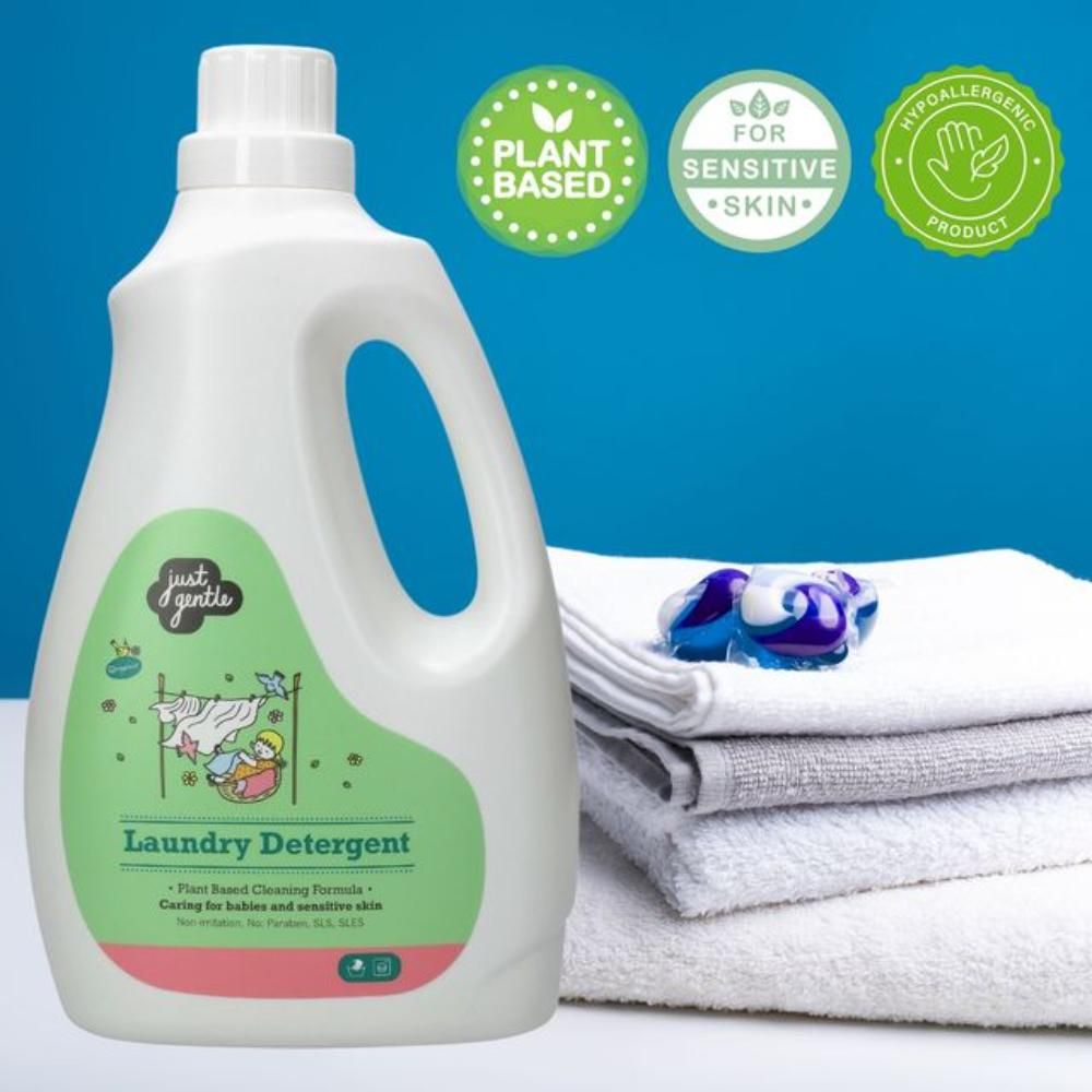 Just Gentle - Laundry Detergent -  Plant-Based Hypoallergenic - 3 L