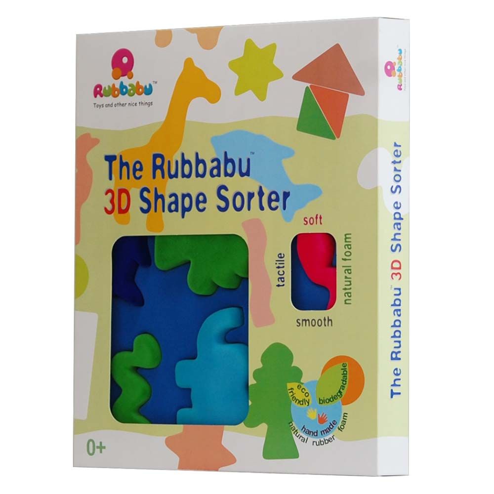 Rubbabu - 3D Shape Sorter Animal Shapes