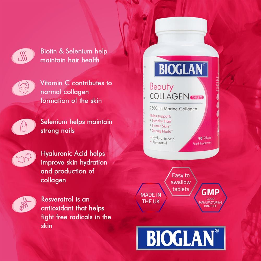 Bioglan - Beauty collagen Tablets 2500mg 90'S