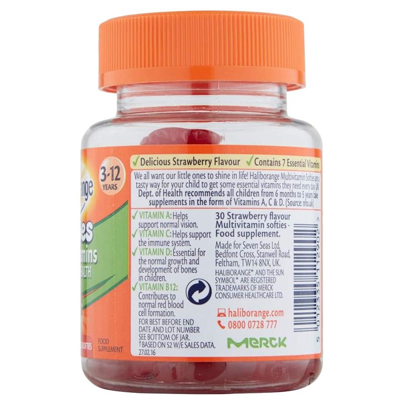 HalibOrange - Kids Multivitamin Softies Strawberry 30'S