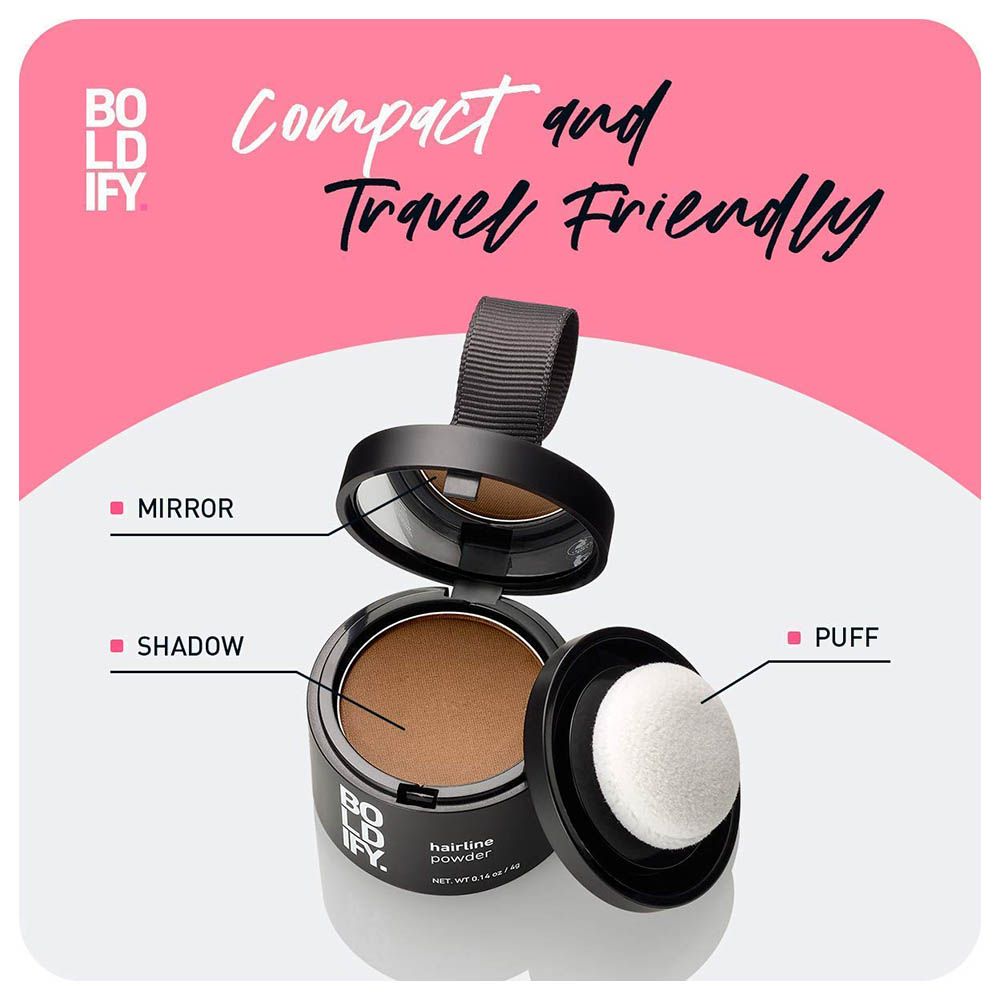 BOLDIFY -  Hairline Powder Root Touchup Black 4g