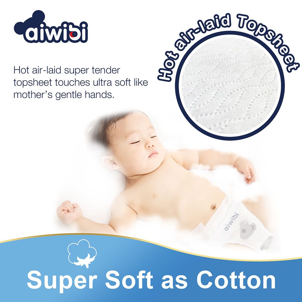 Aiwibi - Premium Baby Diaper - Size M 6-11kg - 62pcs