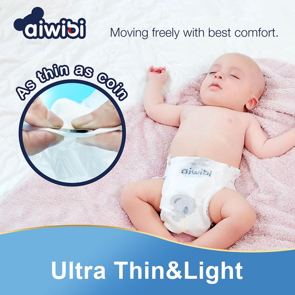 Aiwibi - Premium Baby Diaper - Size M 6-11kg - 62pcs