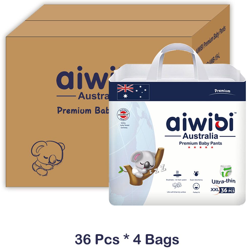 Aiwibi - Premium Baby Pants - Size 6 - XXL 15-21kg - Pack Of 4