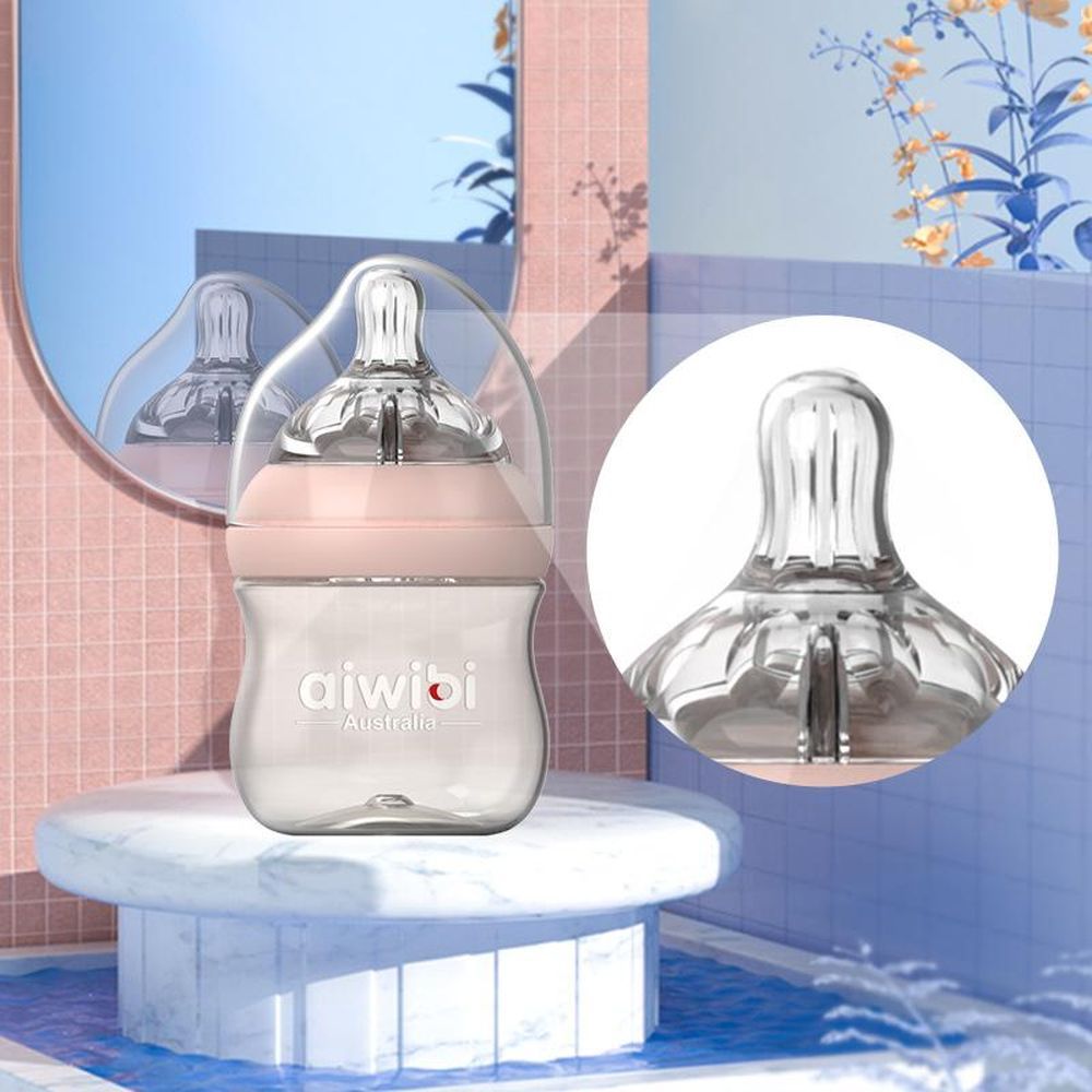 Aiwibi - New Born Baby Feeding Bottle 120ml - Pink