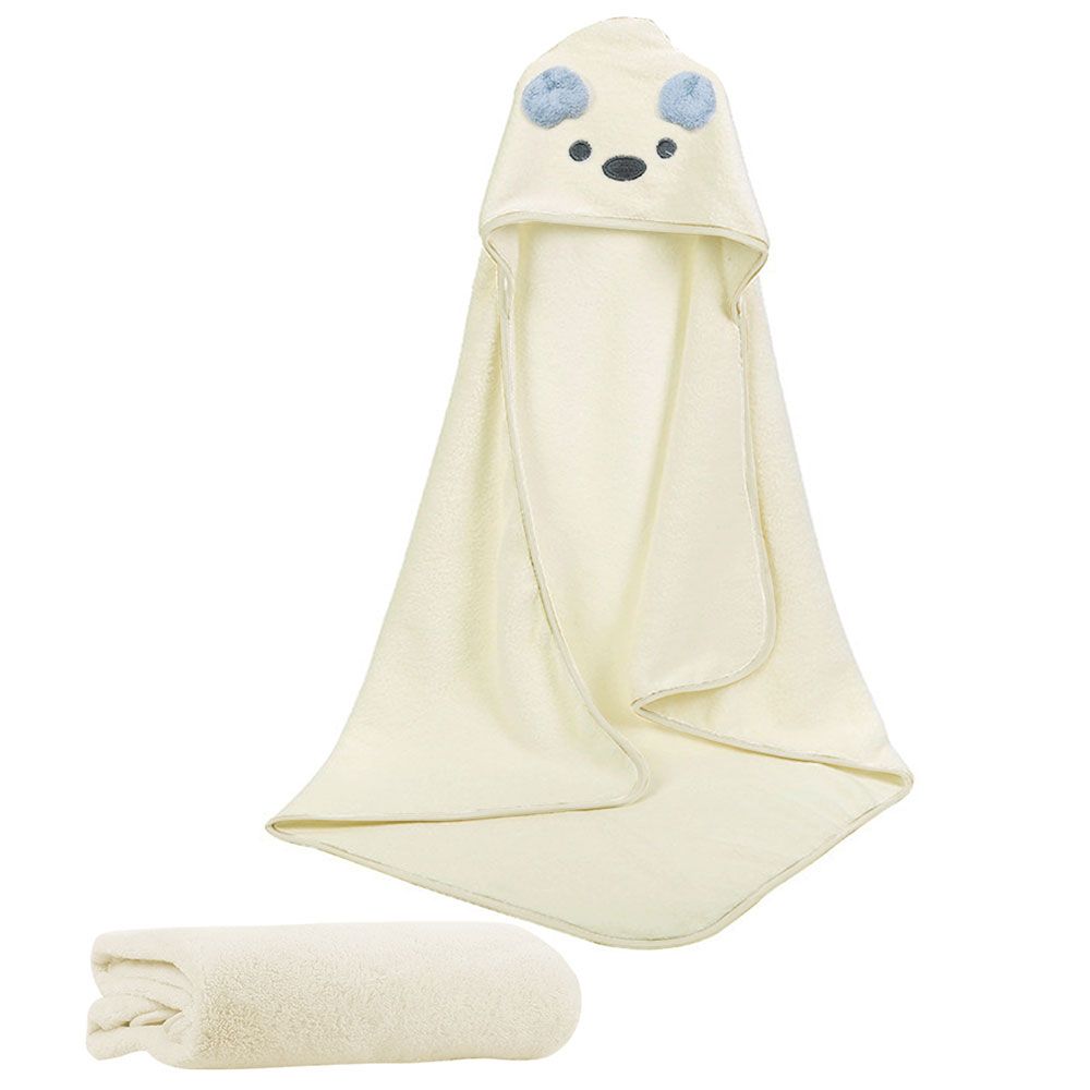 Star Babies - Microfiber Hooded Towel - Cream