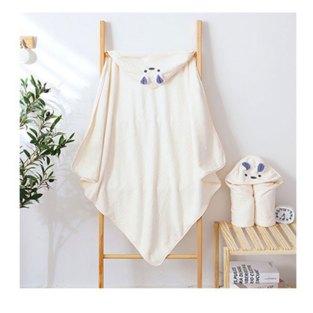 Star Babies - Microfiber Hooded Towel - Cream