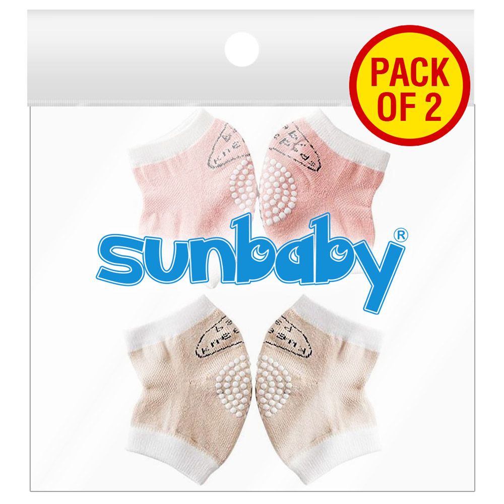 SunBaby - Girls Anti-Slip Crawling Kneepads - Pack of 2