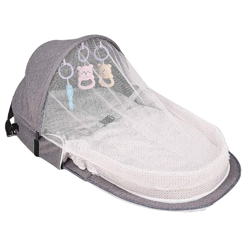 Star Babies Multi Function Baby Bed W Mosquito Net Grey Buy at Best Price from Mumzworld