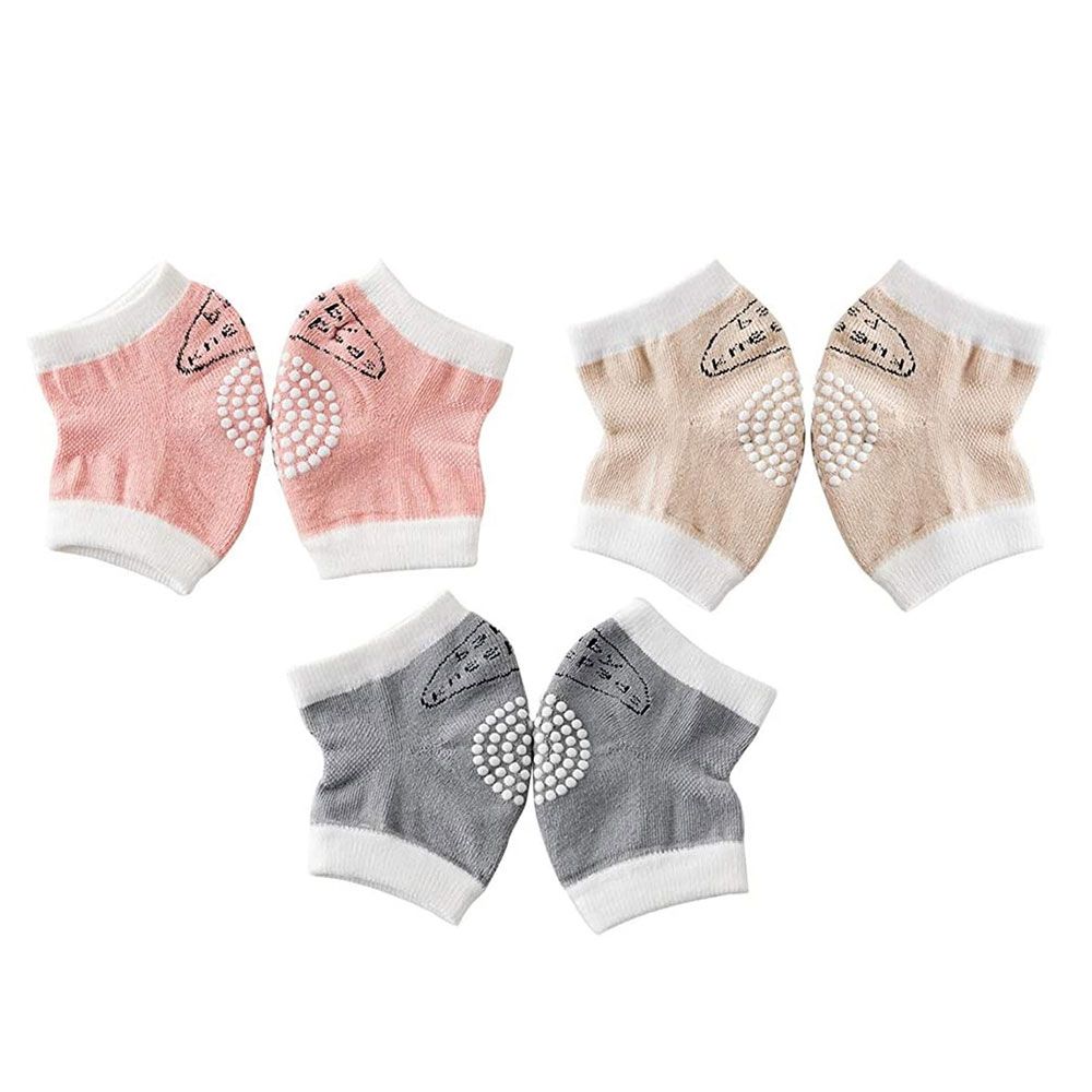 Star Babies - Girls Anti-Slip Crawling Kneepads - Pack of 3