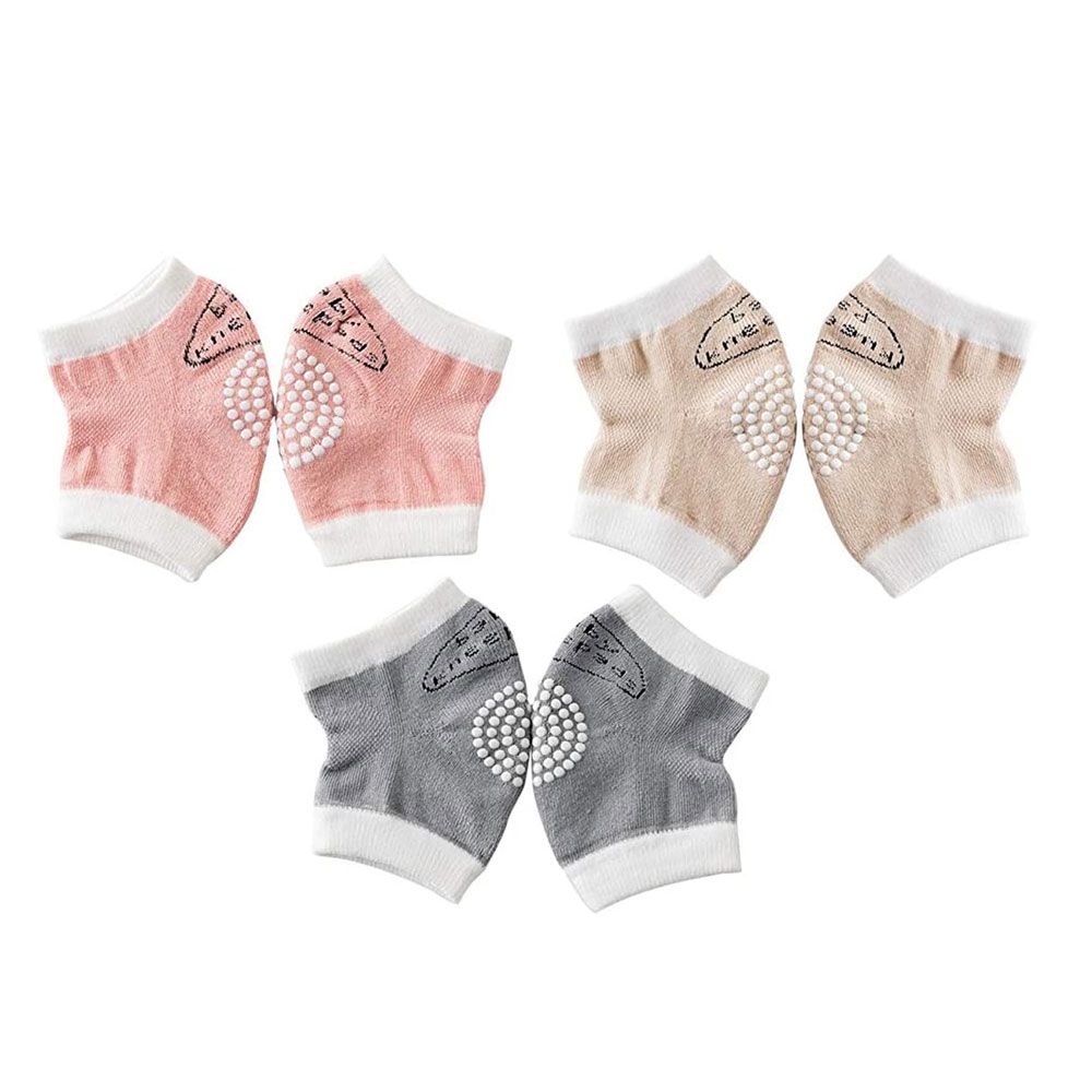 Star Babies - Girls Anti-Slip Crawling Kneepads - Pack of 3