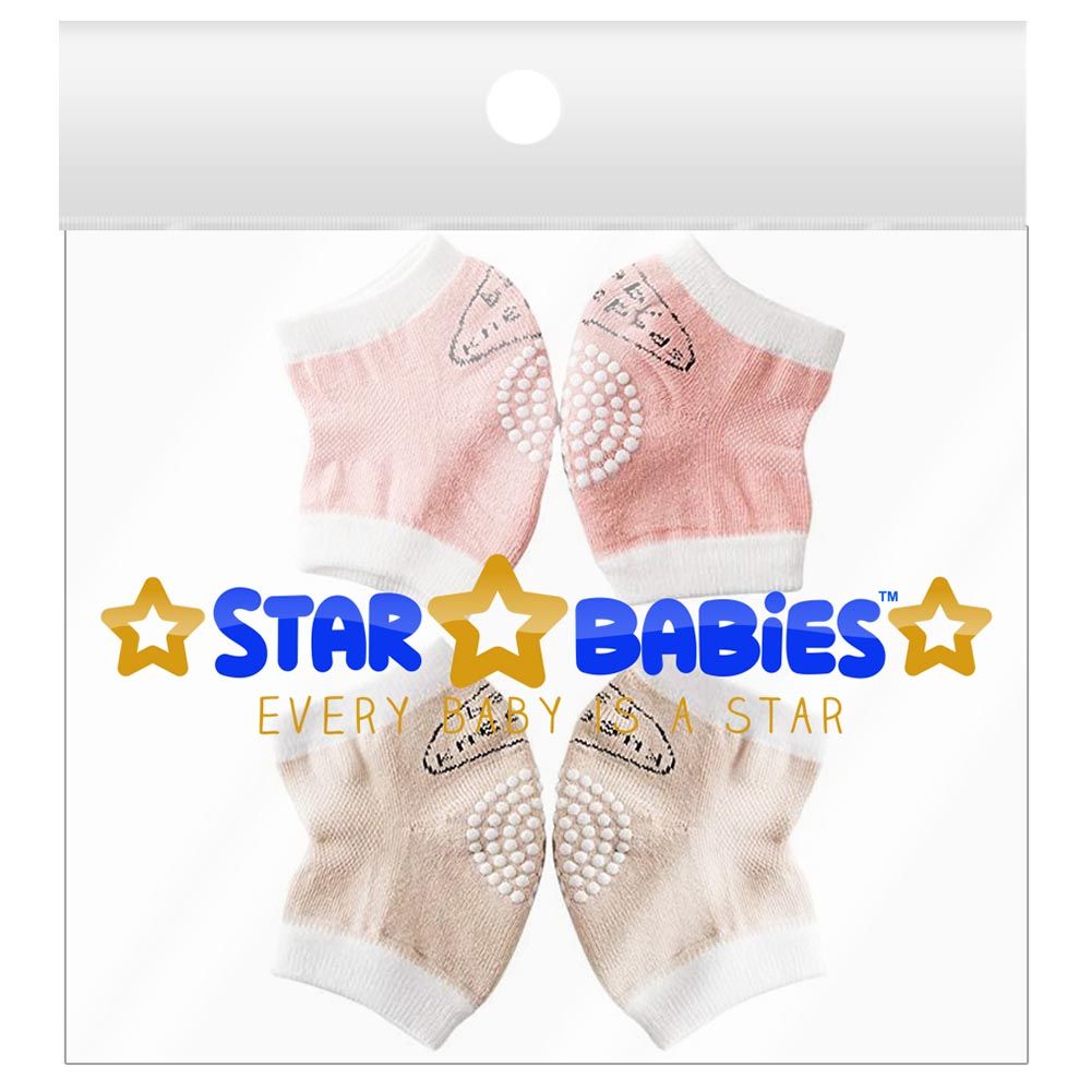 Star Babies - Girls Anti-Slip Crawling Kneepads - Pack of 2