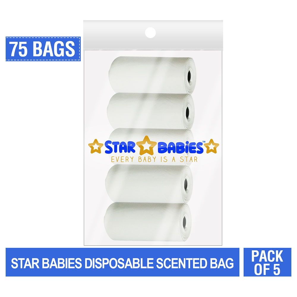 Star Babies - Scented Bag Pack of 5/75 Bags - White