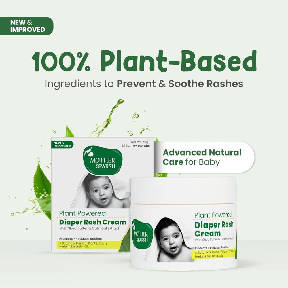 Mother Sparsh - Plant Powered Babies Diaper Rash Cream - 50g - 1.76oz