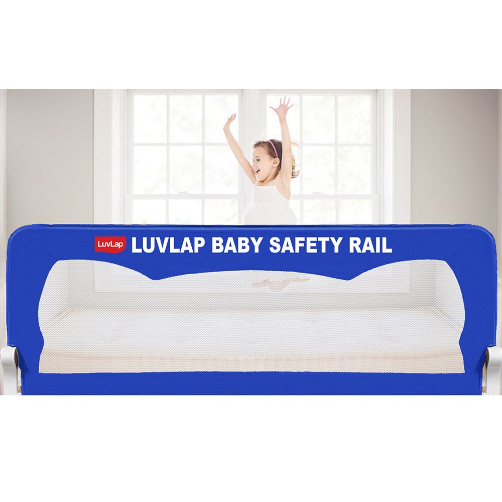 Luvlap - Baby Safety Bed Rail 102cm - Blue