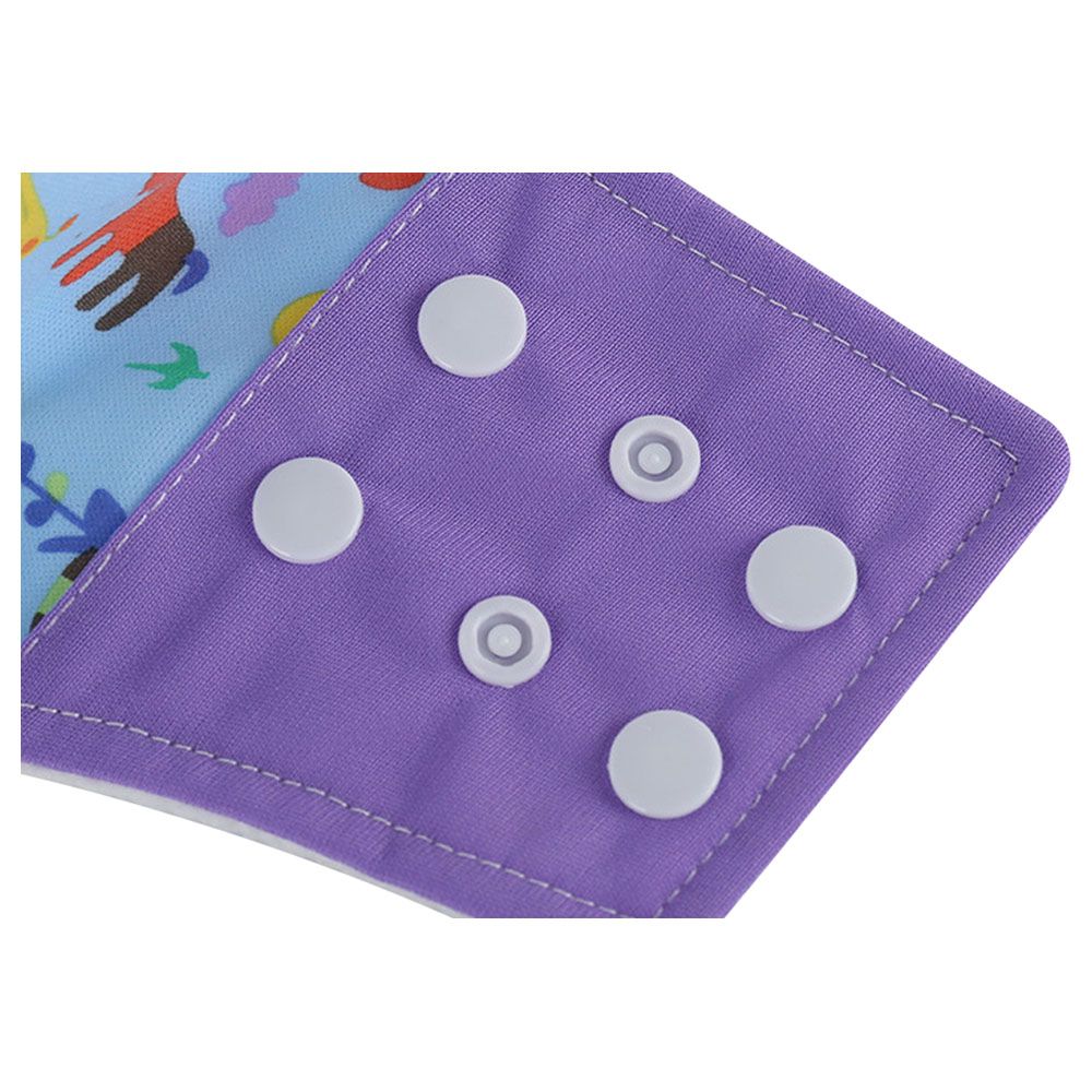 MeeMee - Floral Baby Reusable Swim Diapers - Purple