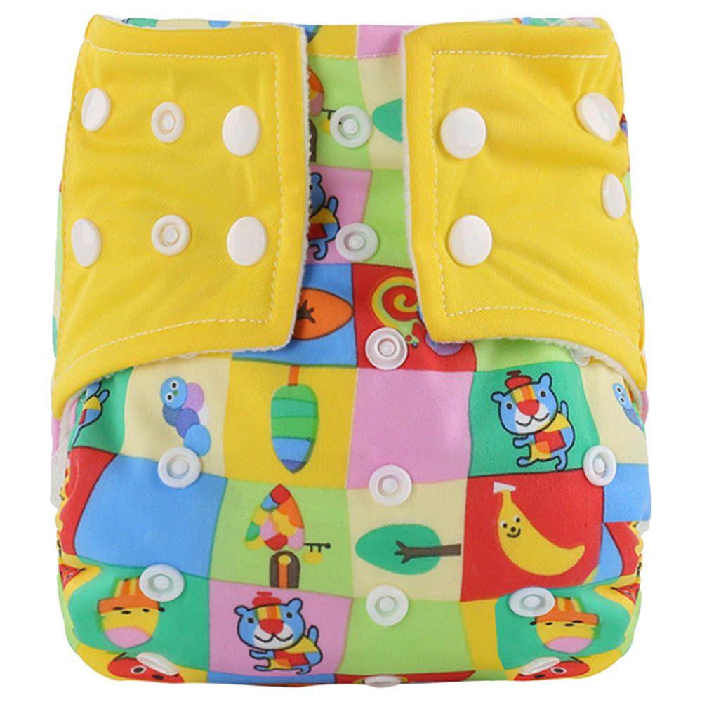 MeeMee - Floral Baby Reusable Swim Diapers - Yellow