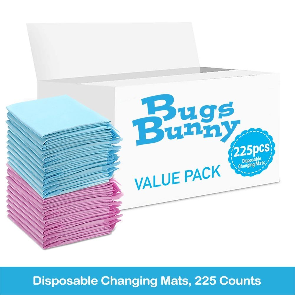 Bugs Bunny - Disposable Changing Mats - 225pcs - Blue/Pink