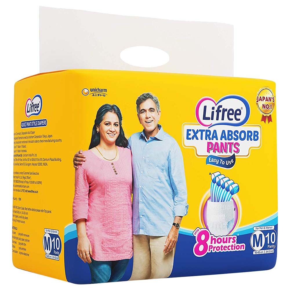 Lifree - Medium Size Diaper Pants - 10 Count