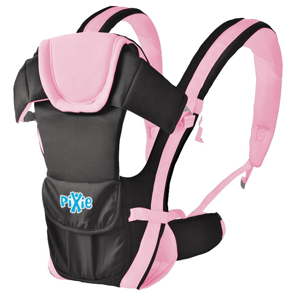 Pixie Baby Carrier - Pink/Black