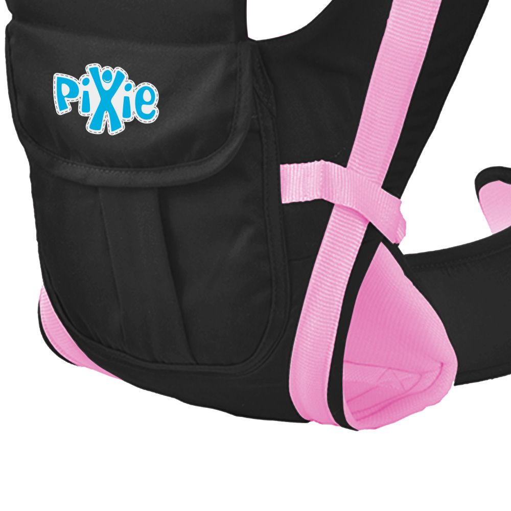 Pixie Baby Carrier - Pink/Black