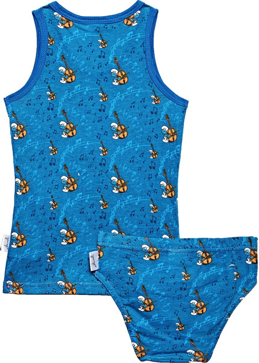 The Smurfs - Vest & Underwear Set - Dark Blue