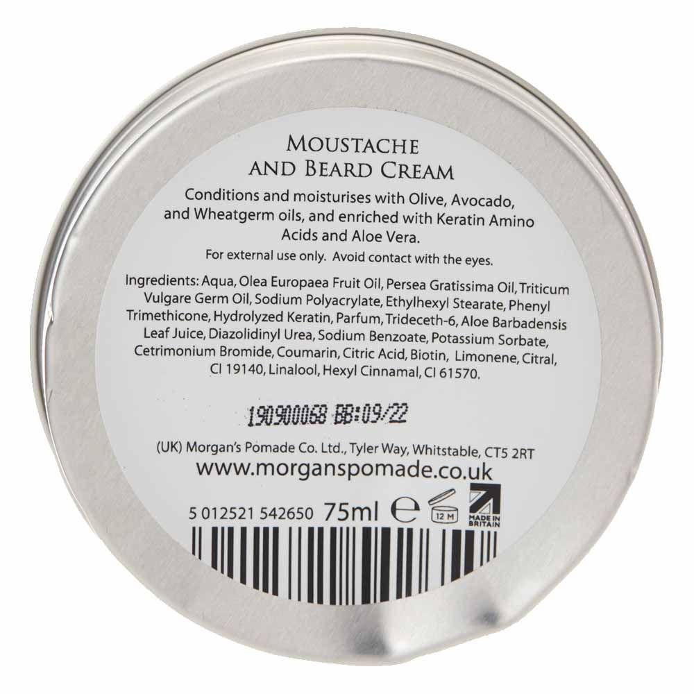 Morgan's Pomade - Men's Moustache & Beard Cream Tin 75Ml