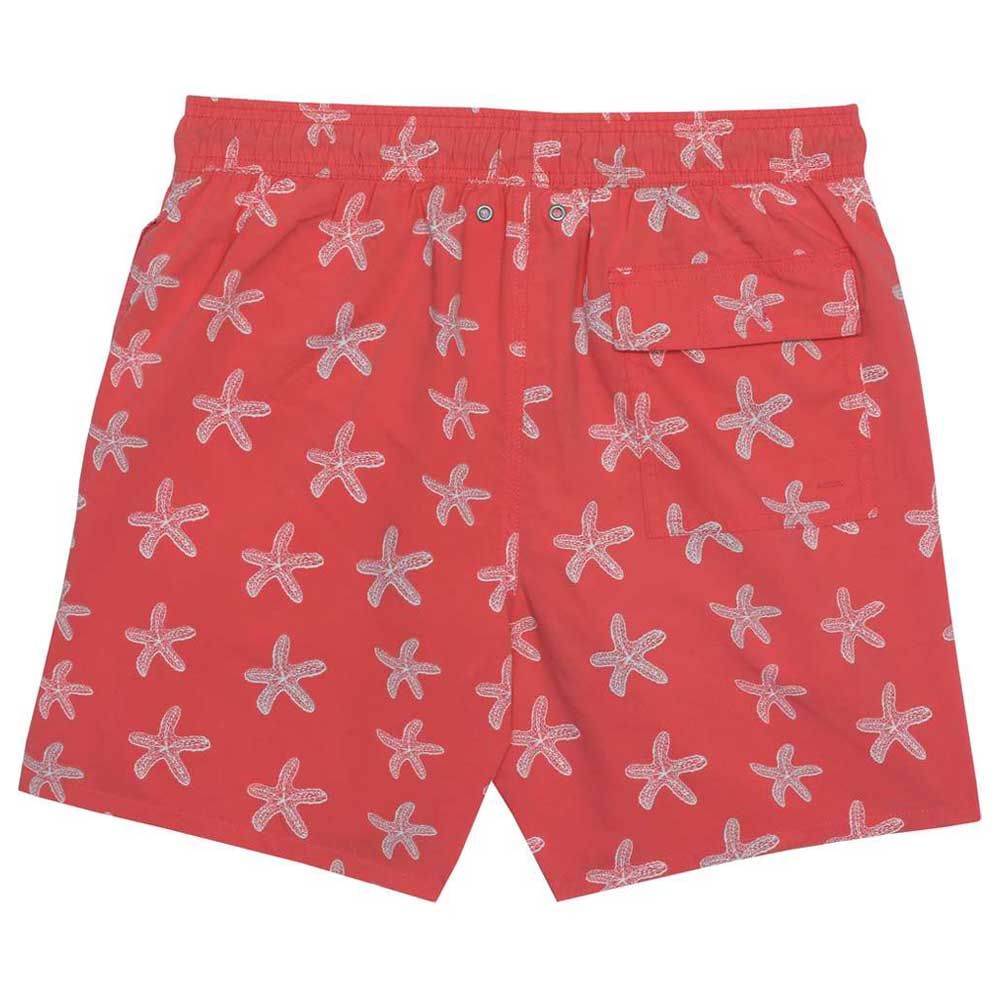 Turquoise - Boys Starfish Swim Shorts - Red