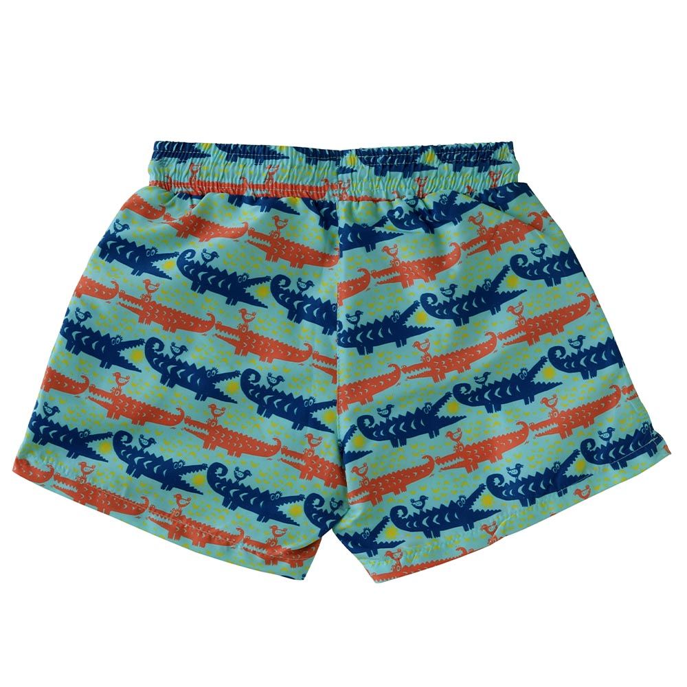 Cool2C - Boys Crocodile Board Shorts - Green