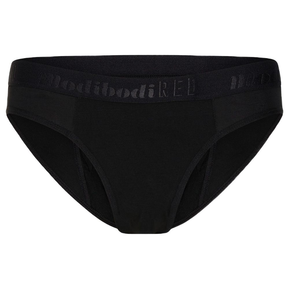 Modibodi - Teen Hipster Bikini Moderate-Heavy - Black