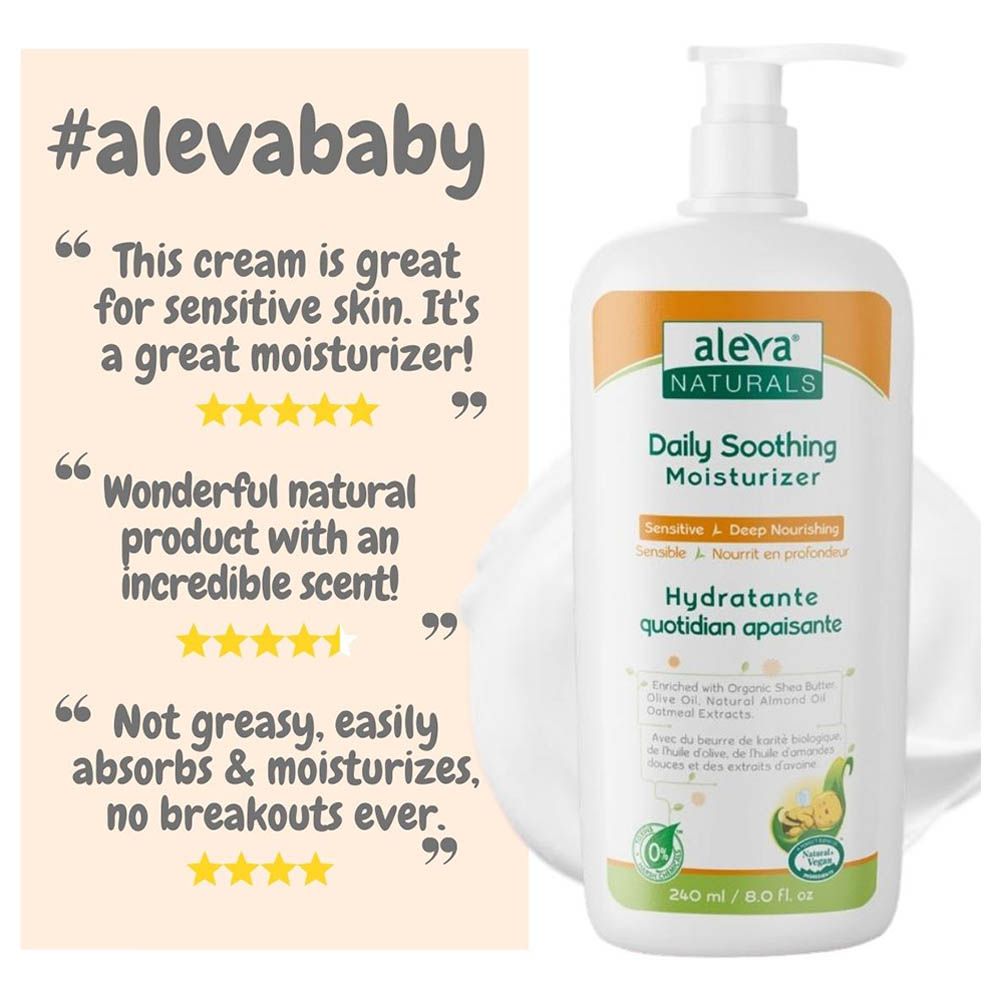 Aleva Naturals - Daily Soothing Moisturizer - 240ml