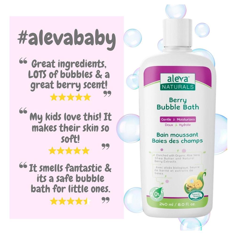 Aleva Naturals - Berry Bubble Bath - 240ml