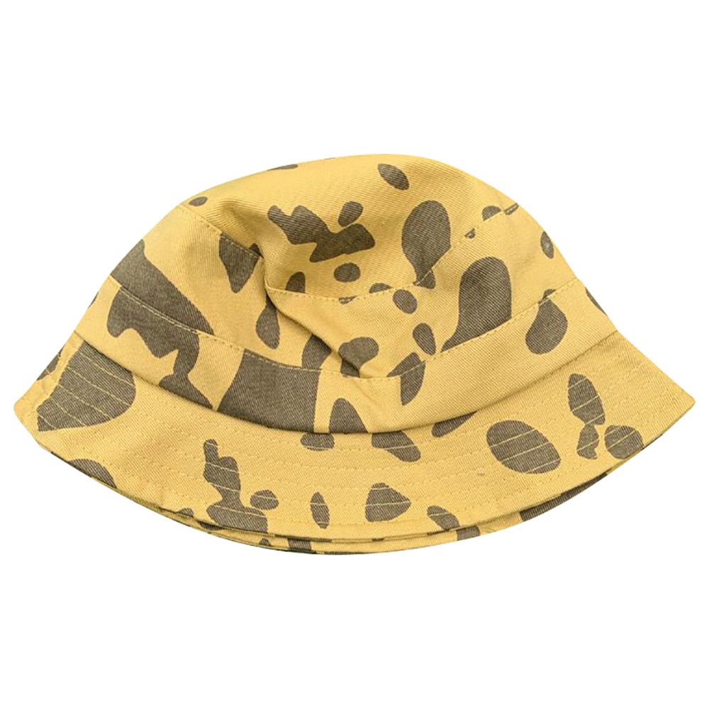 The Girl Cap - Kids Hat Animal Print - Yellow