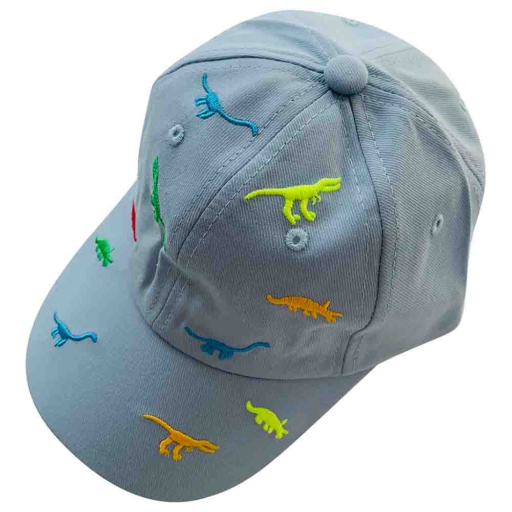 The Girl Cap - Kids Cap - Blue Dinosaur