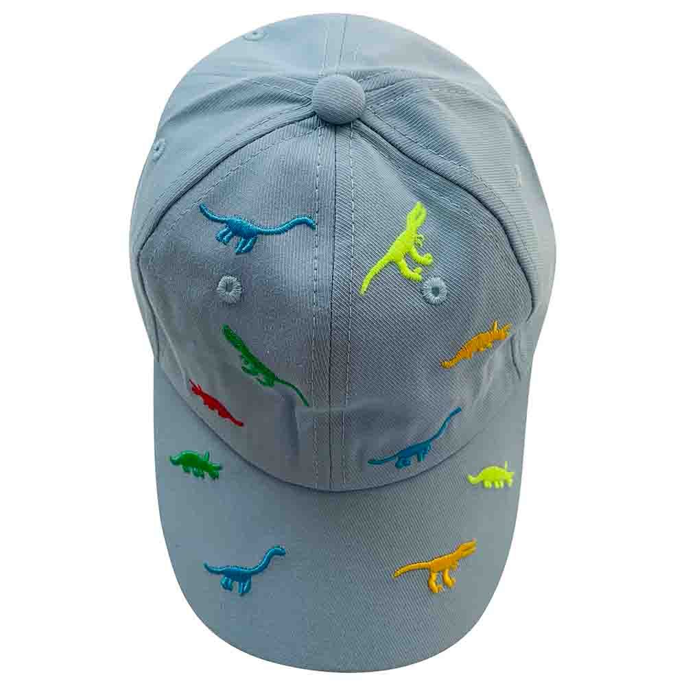 The Girl Cap - Kids Cap - Blue Dinosaur