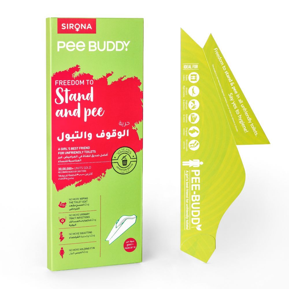 PeeBuddy - Disposable Female Urination Device - 10 Funnels