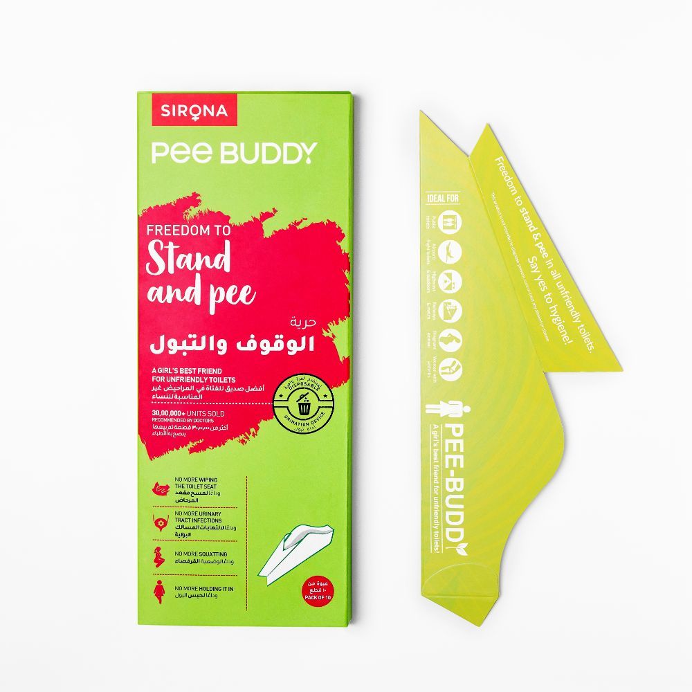 PeeBuddy - Disposable Female Urination Device - 10 Funnels