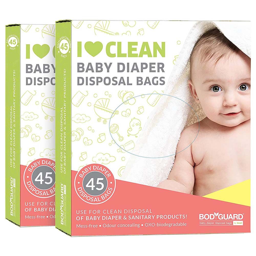 Bodyguard - Baby Diapers Disposal Bags - Pack of 2