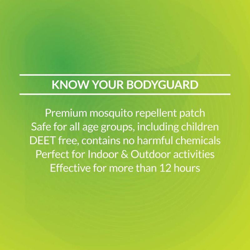 Bodyguard - Natural Anti Mosquito Repellent Patches - Pack of 5