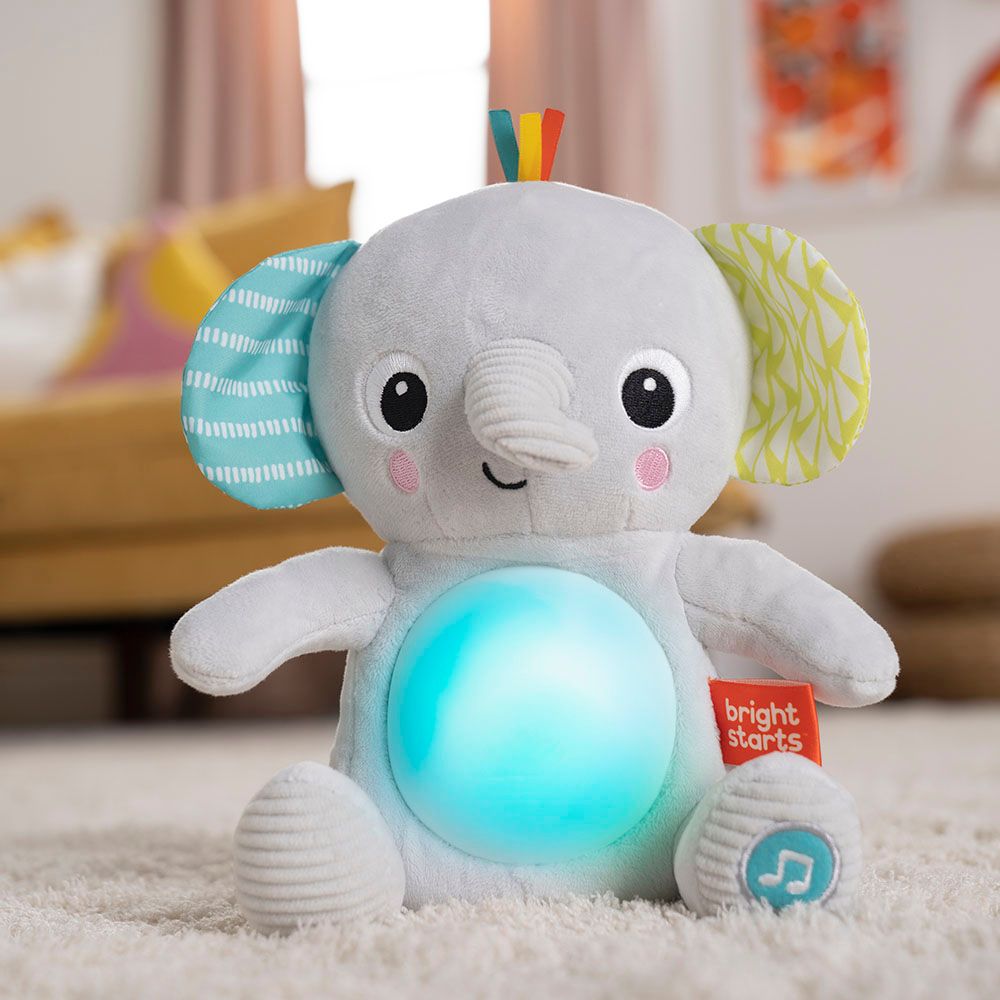 Bright Starts - Hug A Bye Baby Elephant - Grey