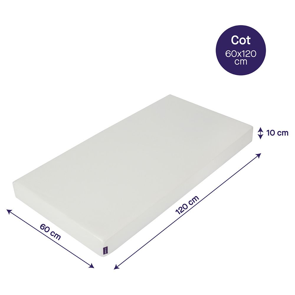 Clevamama - Clevamama Anti-Allergy Mattress - 60x120x10cm - Cot Size