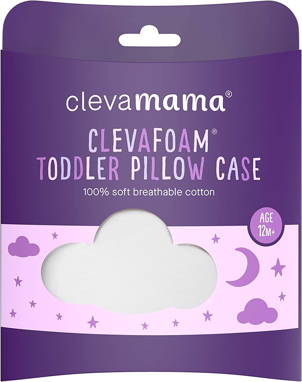 Clevamama - Toddler Pillow Case - White