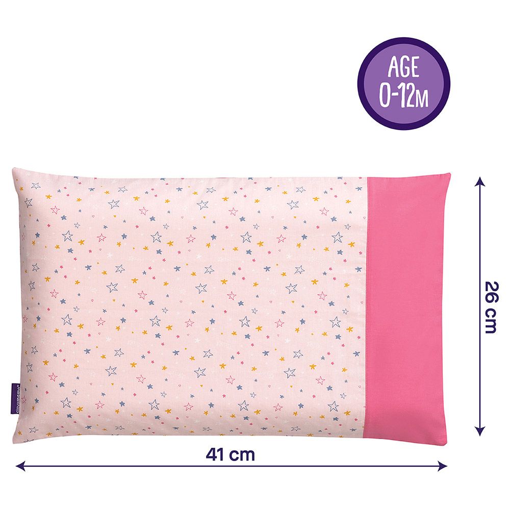 Clevamama - Baby Pillow Case - Pink