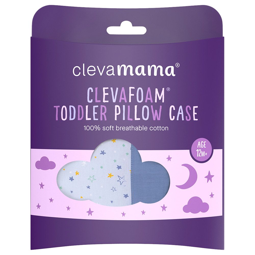 Clevamama - Toddler Pillow Case - Blue