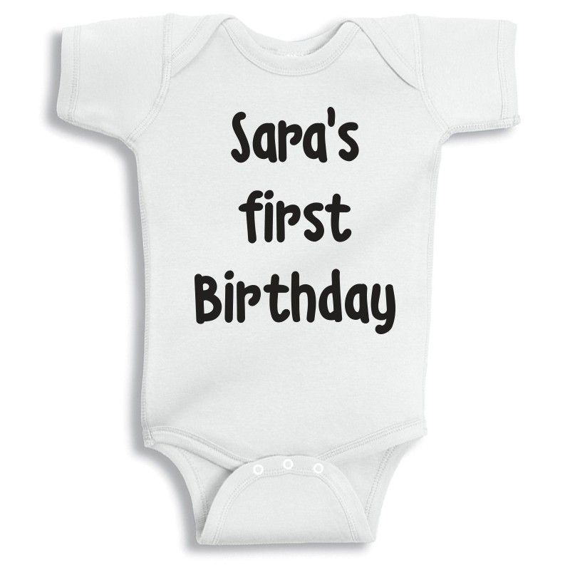 Twinkle Hands - White Personalised Baby Onesie