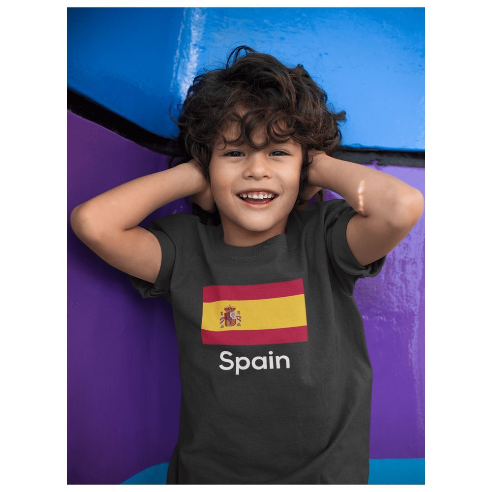 Twinkle Hands - Kids Spain World Cup T-Shirt - Black