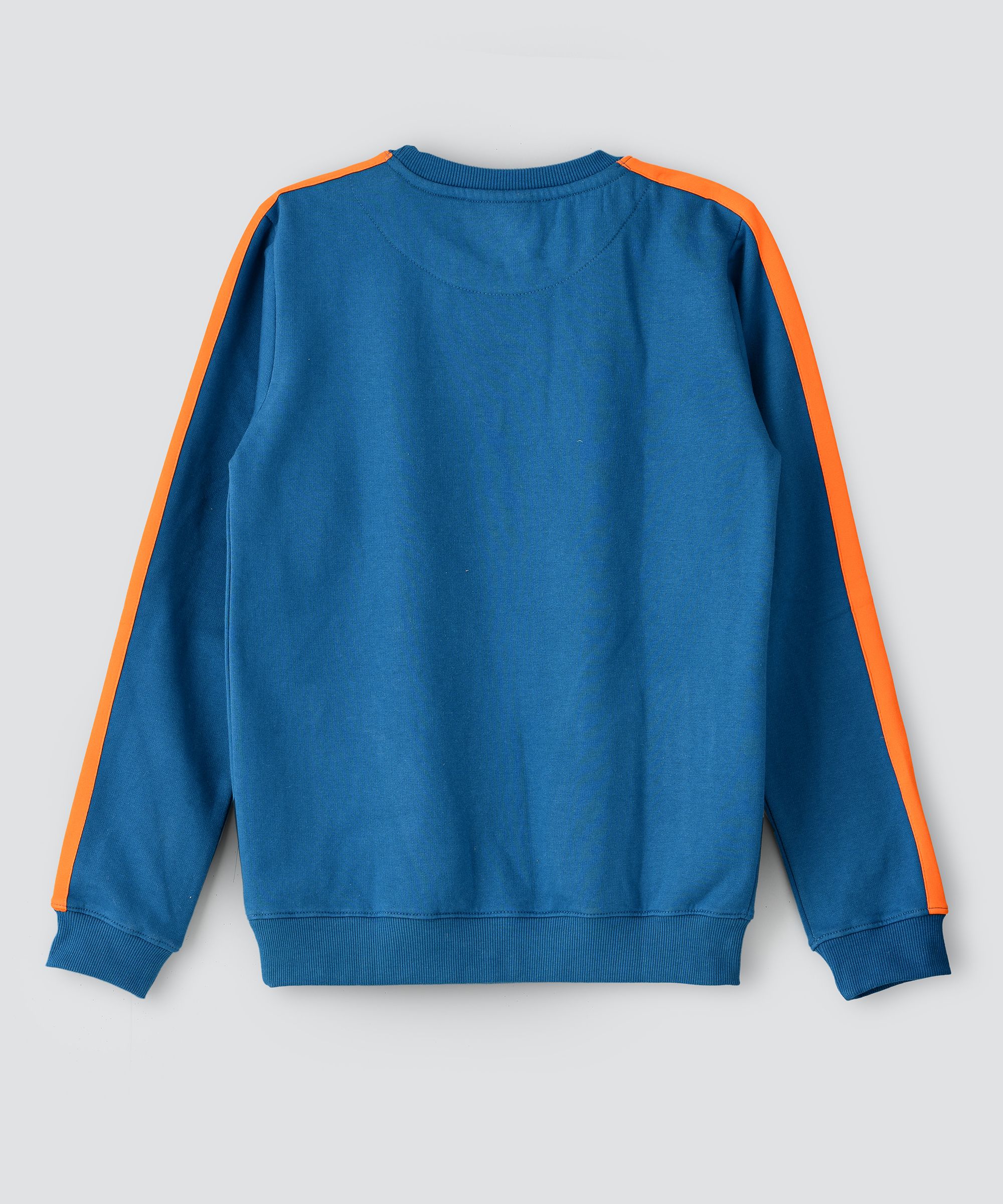 Jam - Printed Round Neck Sweat Top - Blue