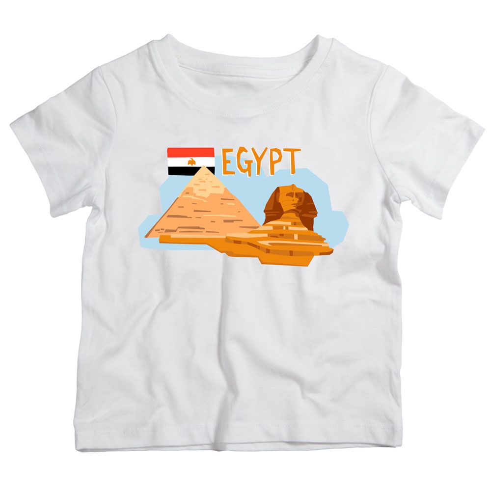 Twinkle Hands - Egypt Pyramids T-Shirt - White