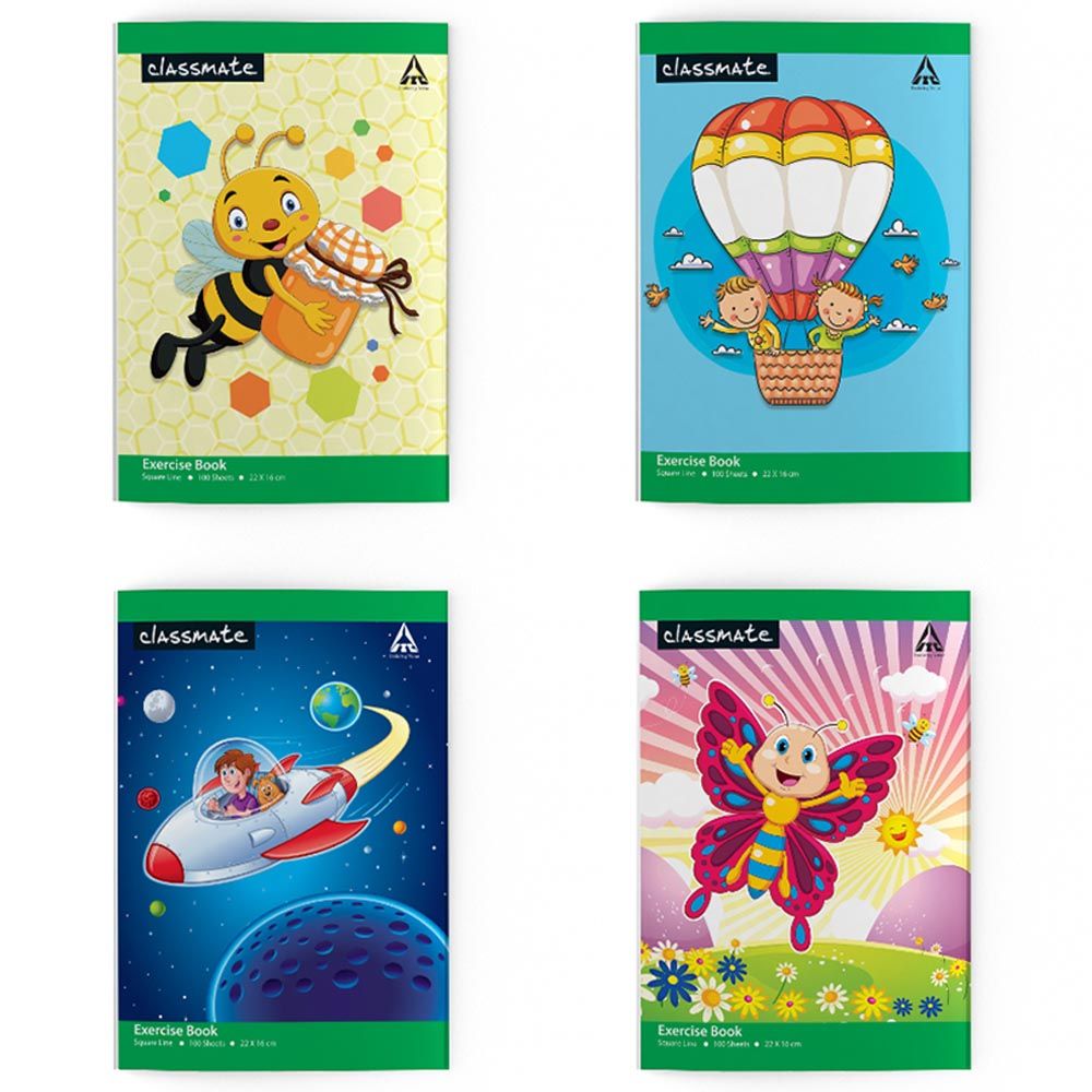 Classmate - Exercise Book Square (Arabic) Pack of 6