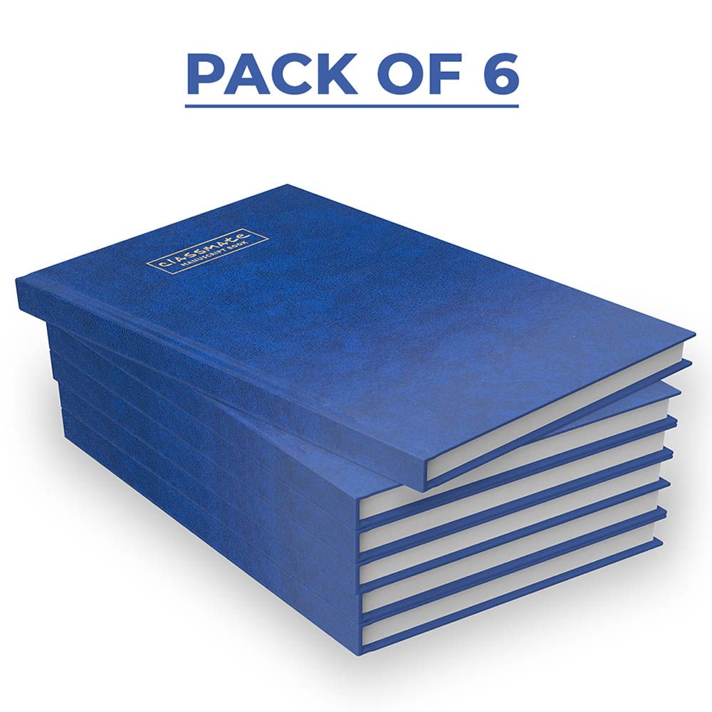 Classmate - Manuscript Book 288 Pages Pack of 6 - Blue